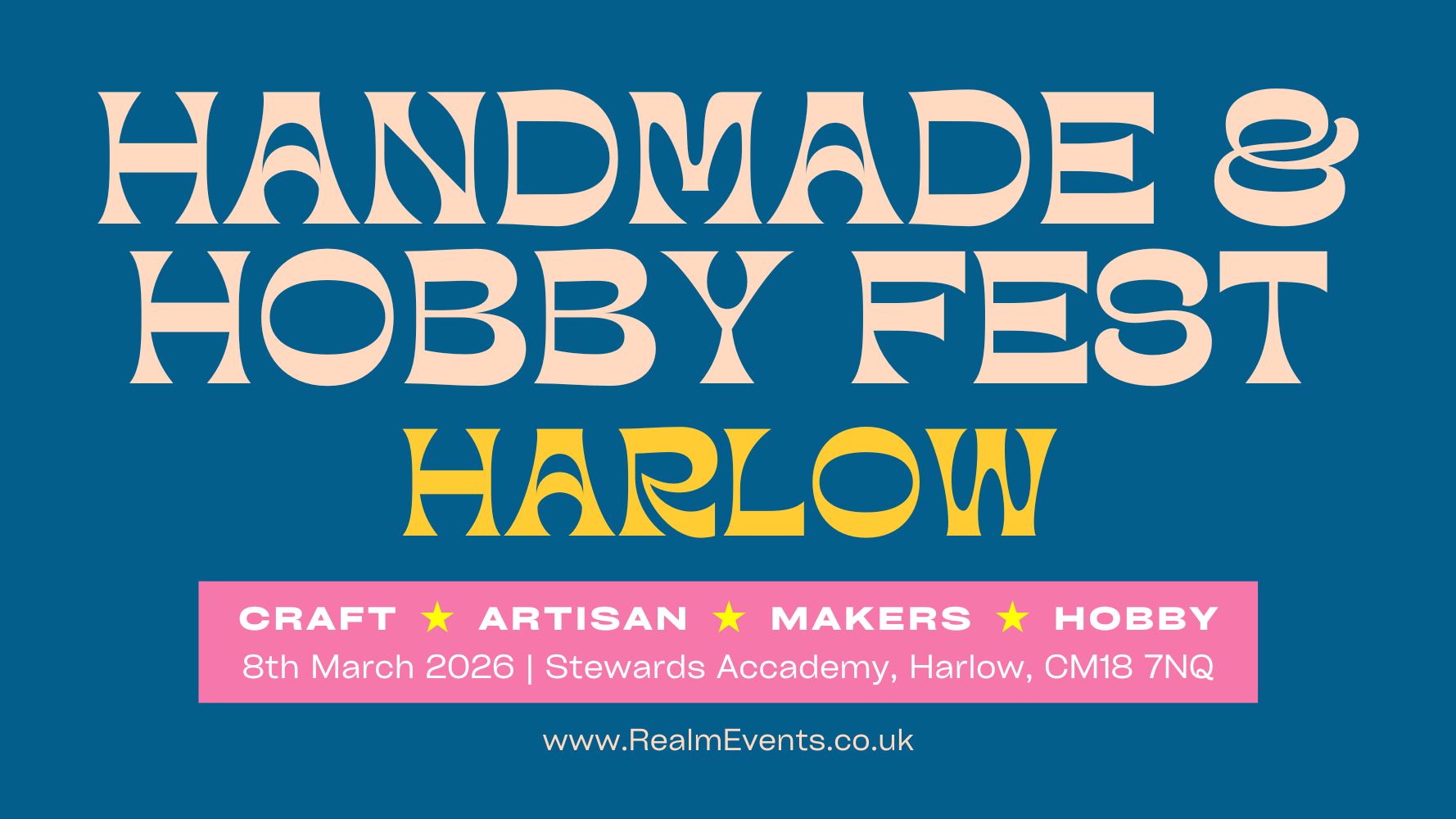 Handmade & Hobby Fest Harlow 8th March 2026